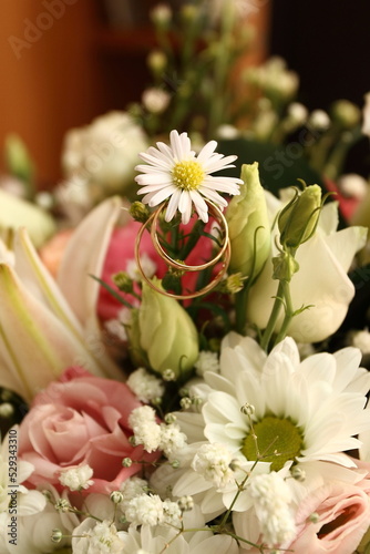 Wedding bouquet of flowers