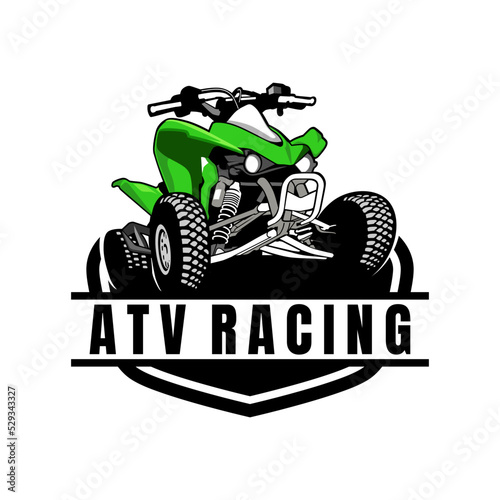 atv racing illustration design vector