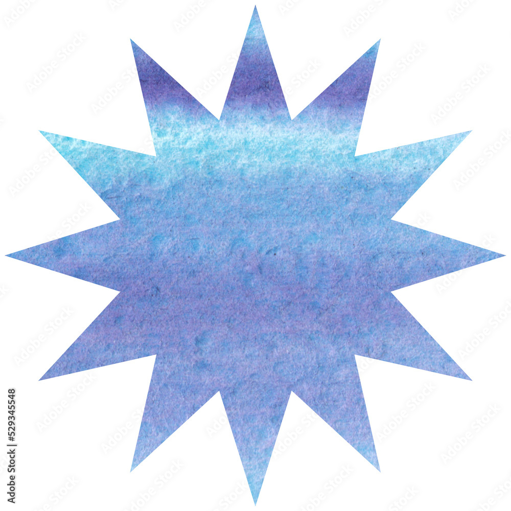 Blue watercolor star. Celestial element, space, sky. Transparent PNG clipart Blue watercolor star. Celestial element, space, sky. Transparent PNG clipart