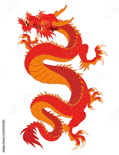 Photography Oriental dragon color illustration Chinese Japanese Korean style transparent bac