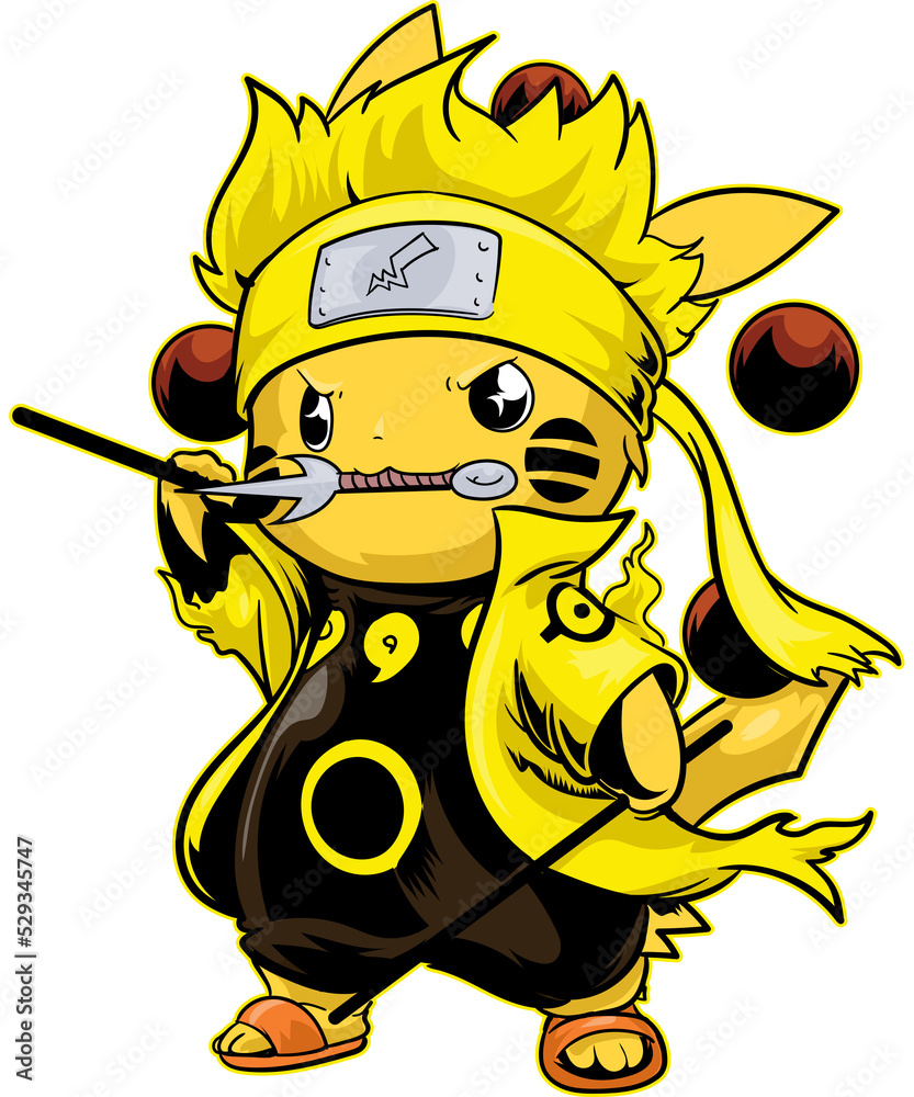 ANIME PIKA T shirt Design Transparent Background READY FOR PRINT anime-pika-t-shirt-design-transparent-background-ready-for-print