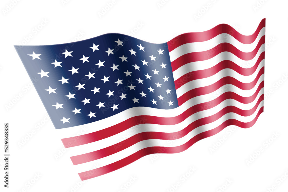 Obraz premium american flag graphic rippled waving wind pride patriotic symbol stars and stripes united states america patriot copy space