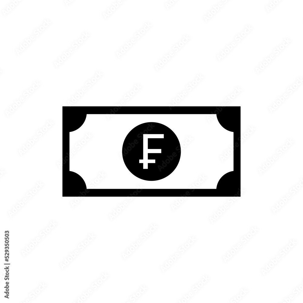 French Currency, France Money Icon Symbol. French Franc, FRF. Vector Illustration French Currency, France Money Icon Symbol. French Franc, FRF. Vector Illustration
