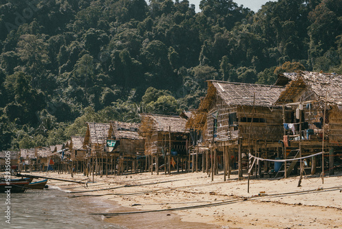 Moken Village, The Surin Islands in Phang Nga Thailand photo