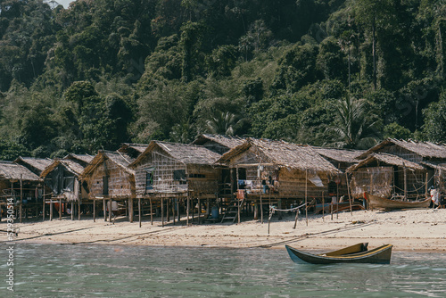 Moken Village, The Surin Islands in Phang Nga Thailand photo