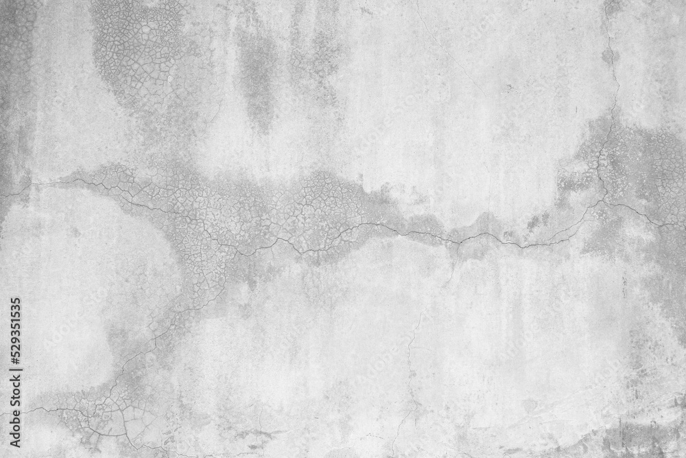 Fototapeta premium Old wall texture cement dirty gray with black background abstract grey and silver color design are light with white background.