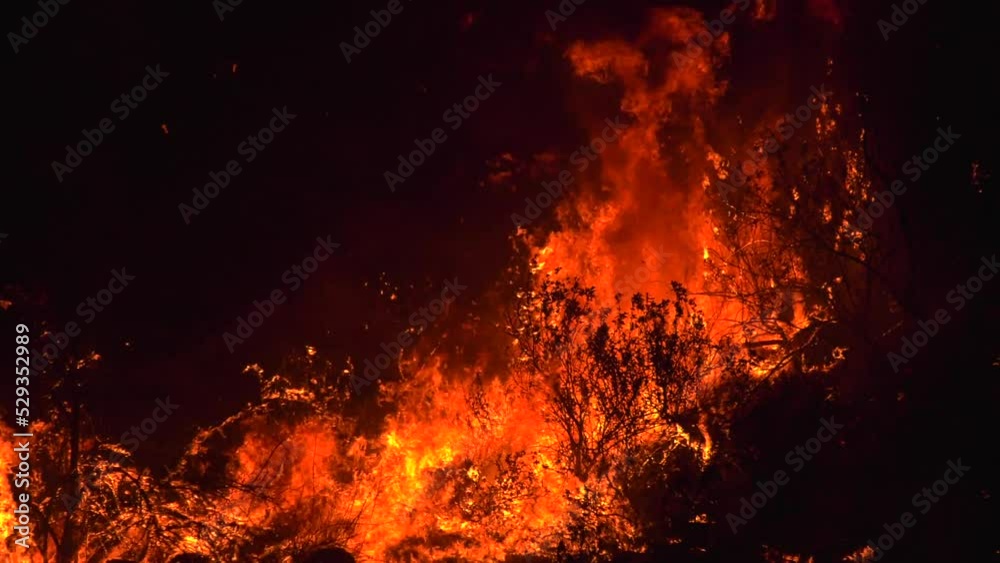 fire burns through small community fire burns through small community