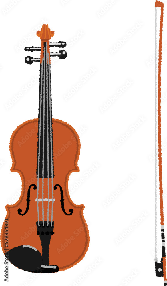 Fototapeta premium バイオリンのイラスト