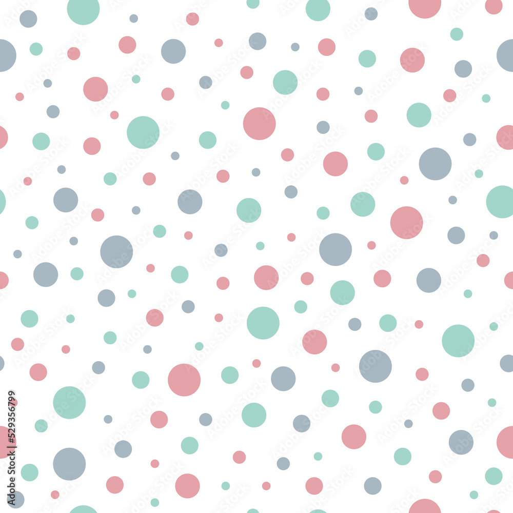 Seamless pattern with circles