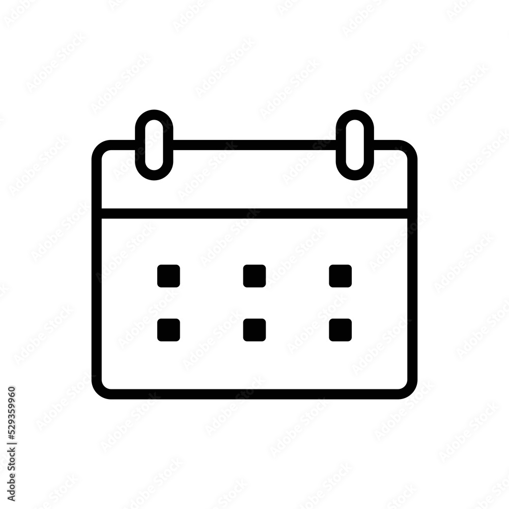 calendar flat icon vector