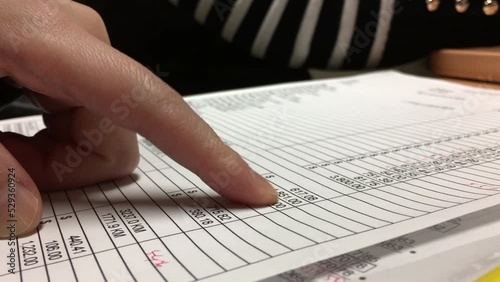 The motion of accountant calculating expenses and explaining for customer with 4k resolution
