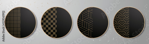 和風素材　和柄テンプレート　背景　見出し　豪華　和　季節　和菓子　和食　メニュー　カタログ　短冊