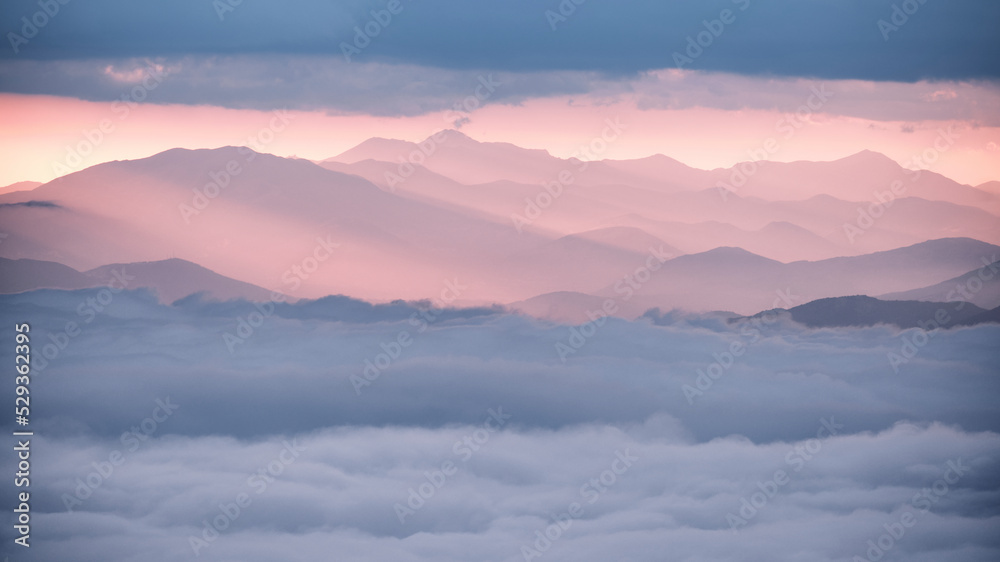 Il mare di nuvole sul Maiella - Abruzzo - inversione termica