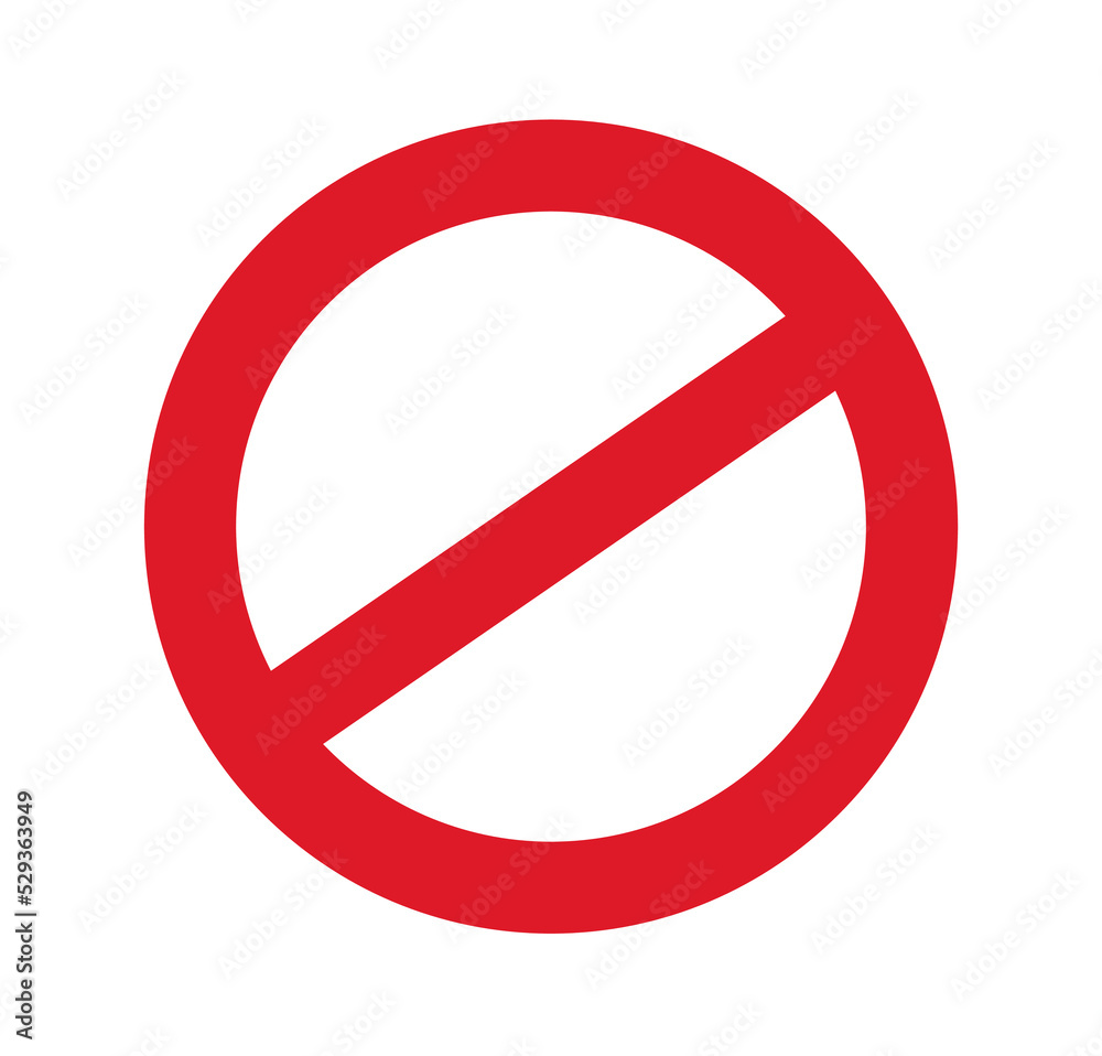 Prohibition ban icon. vector illustration Prohibition ban icon. vector illustration