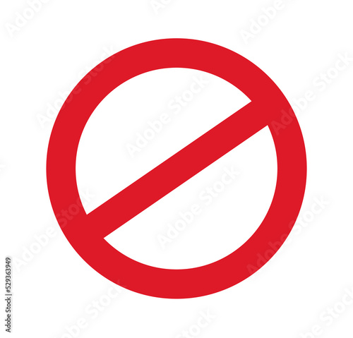 Free Download Prohibition ban icon. vector illustration - GFXLoad