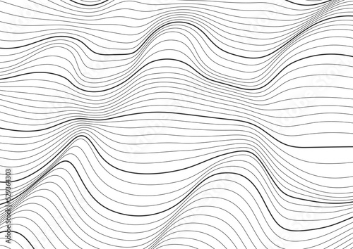 Abstract wave texture with white background vector