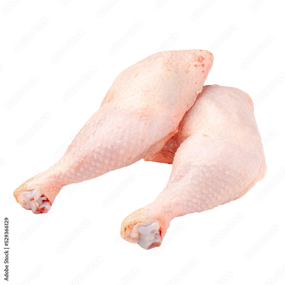 Isolated fresh raw chicken legs Isolated fresh raw chicken legs