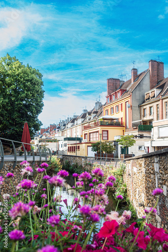 Street view of downtown Evreux  France