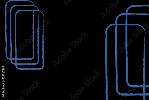 black abstract background with blue square elements