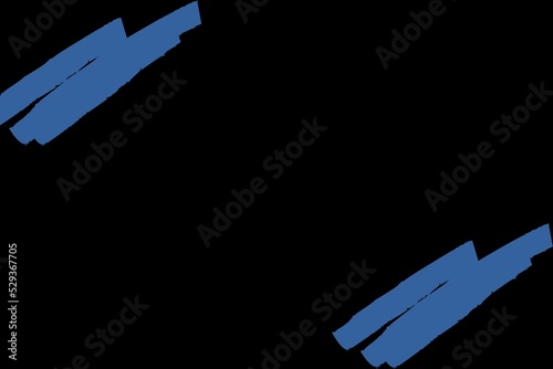 black abstract background with blue ink elements