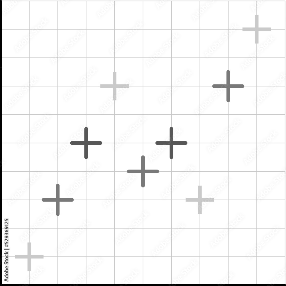 chart and decrease arrow icon on black and white... Business graphs and charts icons. Vector Business infographics icons in ...