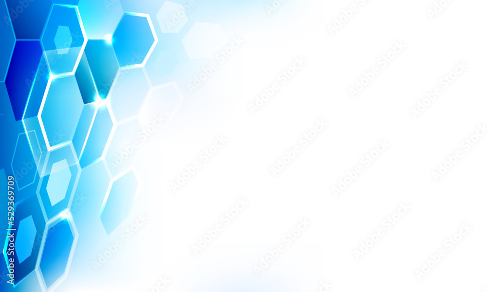 Abstract vector background with futuristic hexagonal pattern and place for your content. Editable design.