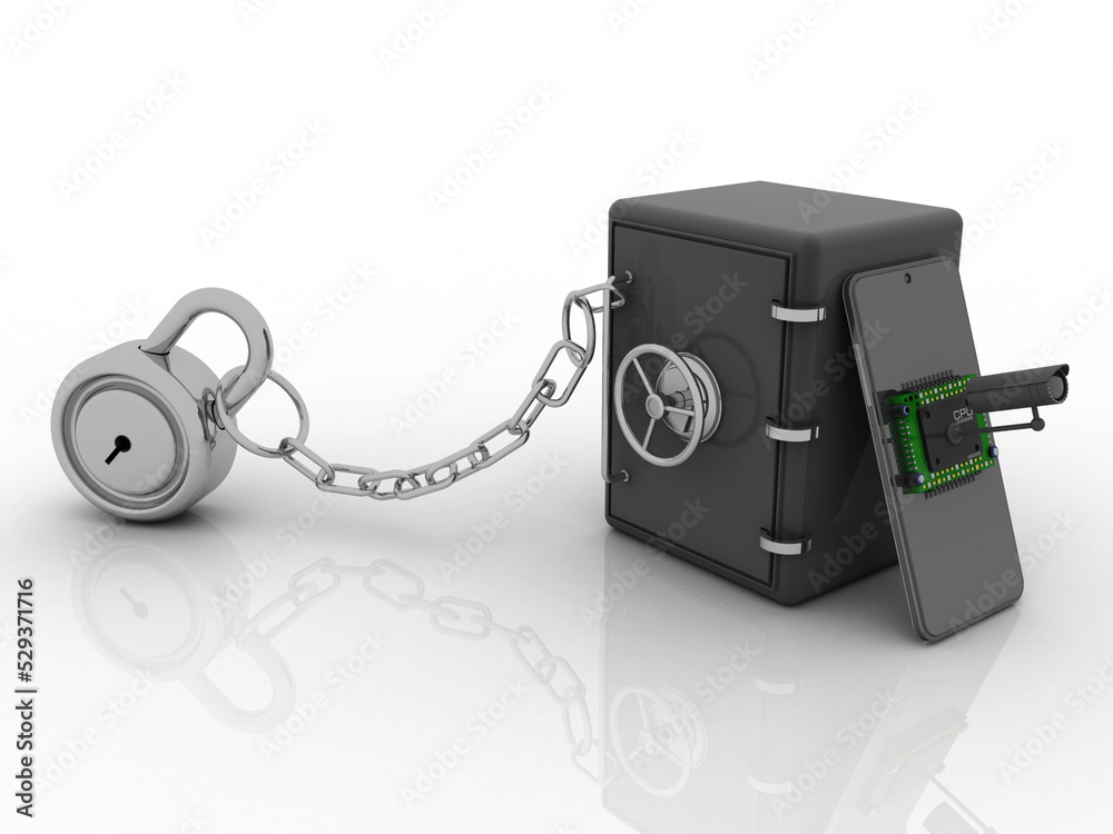 3d rendering microchips on mobile phone protection CCTV camera near locker
3d rendering microchips on mobile phone protection CCTV camera near locker
