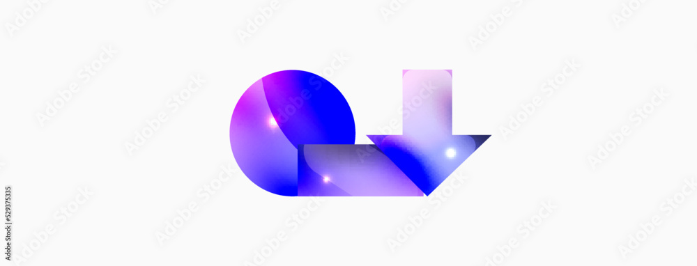 Dynamic composition, shiny geometric shapes abstract background. Trendy techno business template for wallpaper, banner, background or landing Dynamic composition, shiny geometric shapes abstract background. Trendy techno business template for wallpaper, banner, background or landing