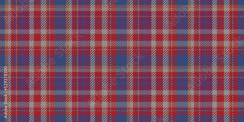 Seamless fabric texture. Autumn plaid pattern. Scottish tartan textile design in vector.