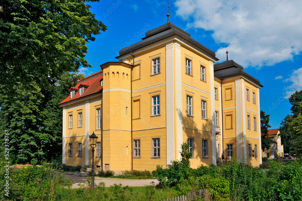 Fototapeta premium Baroque Palace from 17th century. Lomnica, Lower Silesian Voivodeship, Poland