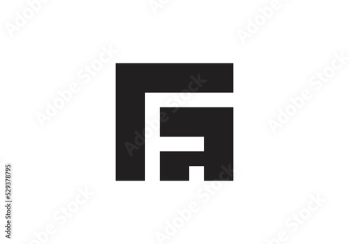 FA Initial Monogram Letter f a Logo Design Vector Template Letter FA Logo Design
