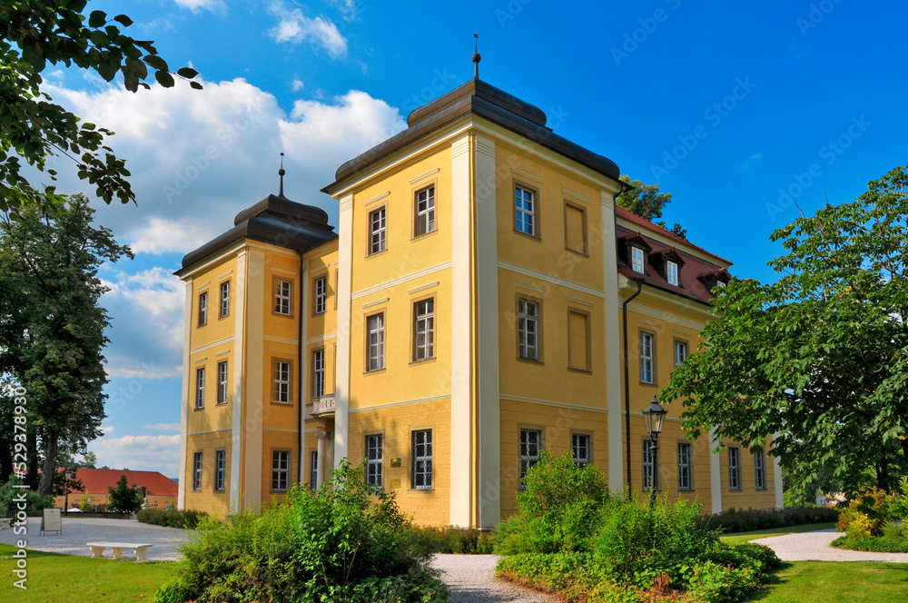 Baroque Palace from 17th century. Lomnica, Lower Silesian Voivodeship, Poland