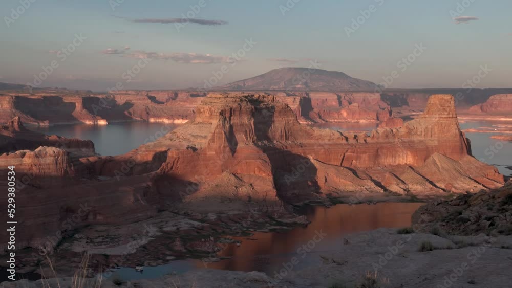 Canyonlands national park in Utah expansive view of Green River formations, Aerial dolly left shot Canyonlands national park in Utah expansive view of Green River formations, Aerial dolly left shot