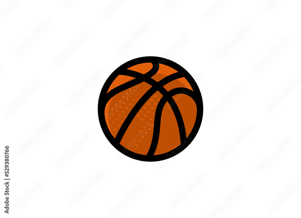 Basket ball championship logo. Basketball ball logo vector
