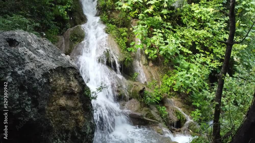 waterfall nature falling in the middle od nowhere waterfall nature falling in the middle od nowhere