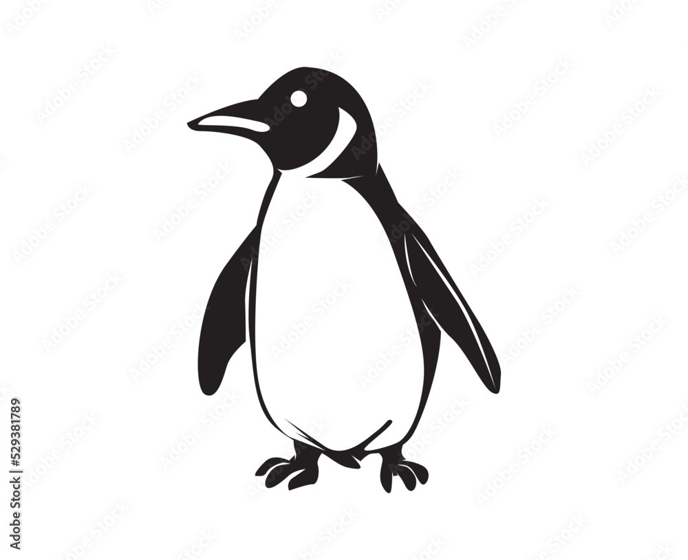 Fototapeta premium penguin illustration
