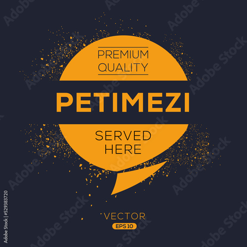 Creative (Petimezi) drink, Petimezi sticker, vector illustration