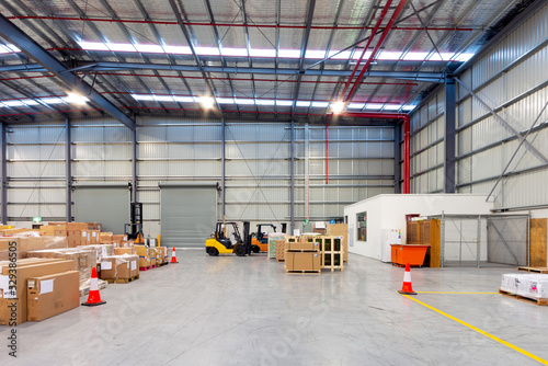 Interior of logistics wareh...