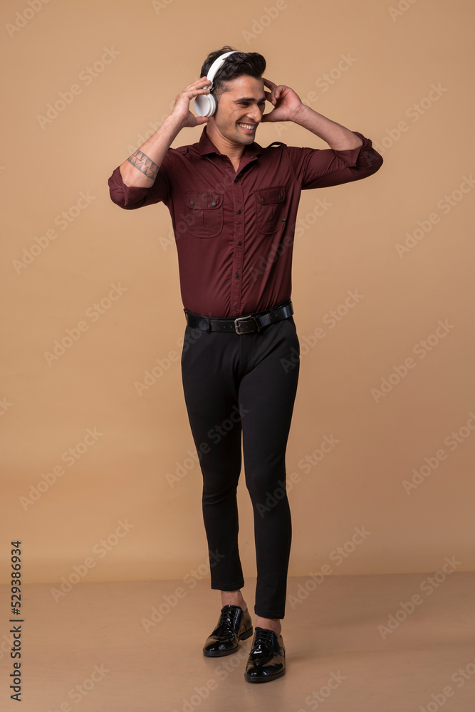 Young handsome smiling man with office bag in formal clothes Young handsome smiling man with office bag in formal clothes