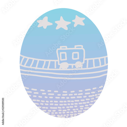 イースターエッグ青_正方形