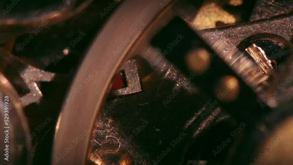 Interior of a hand chronometer