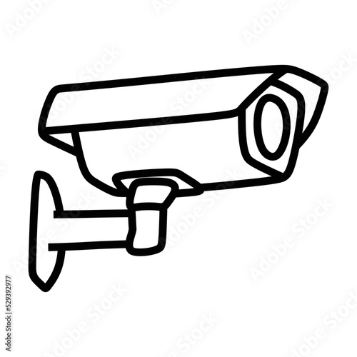 simple line art icon surveillance camera