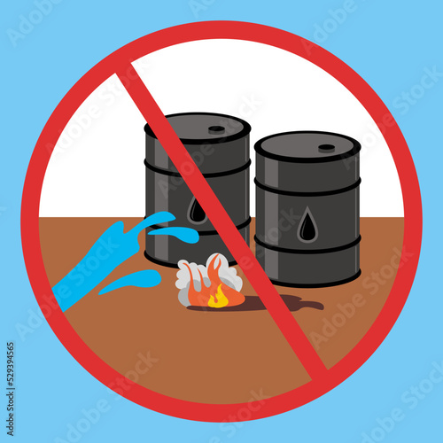 sign do not extinguish flammable liquids with water