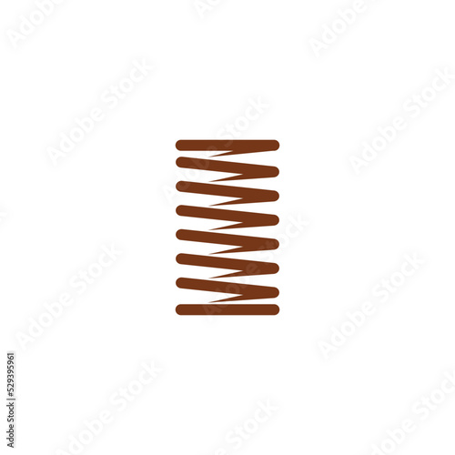 metal spring vector icon