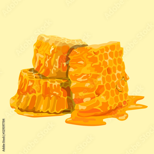 Honey and honeycomb
