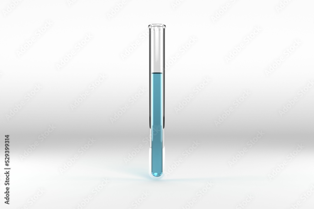 Test tube with chemical solution Test tube with chemical solution