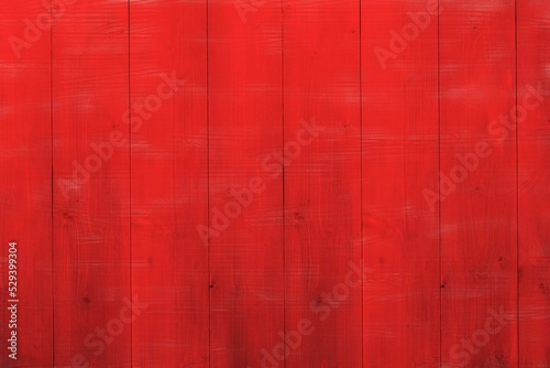 Red wooden planks