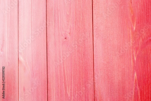 Faded red wooden planks
