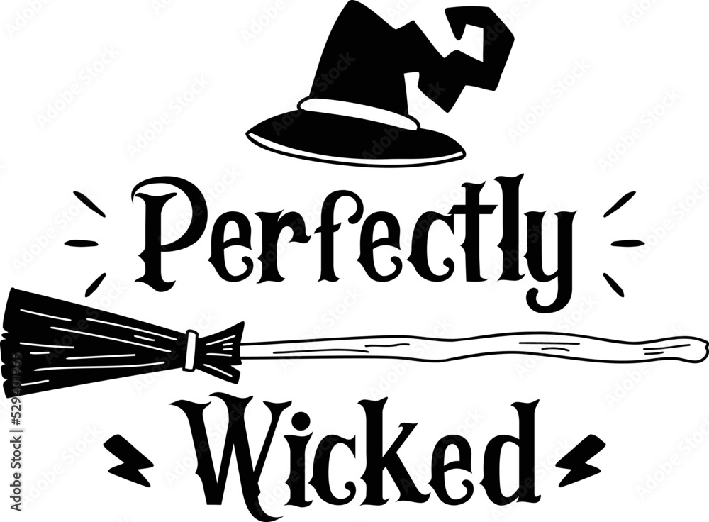perfectly wicked lettering illustration perfectly wicked lettering illustration