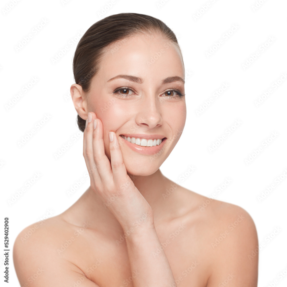 Skincare, beauty and face of a woman with a happy smile, teeth and clean skin on a png, transparent and isolated or mockup background. Portrait of good hygiene, health and dental care or wellness Skincare, beauty and face of a woman with a happy smile, teeth and clean skin on a png, transparent and isolated or mockup background. Portrait of good hygiene, health and dental care or wellness